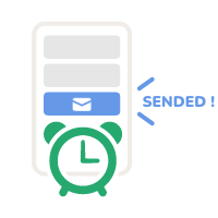 自動予約メッセージ機能